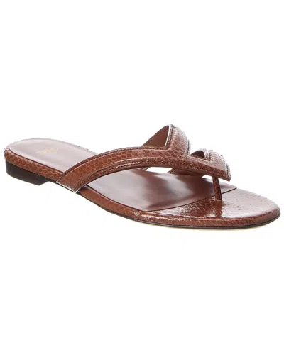 FENDI FENDI FLING SNAKESKIN SANDAL