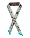 Fendi Silk Neck Bow In Green