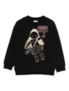 Fendi Doll-print Sweatshirt In Black