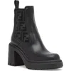 Fendi Women Domino Leather Boots In Black