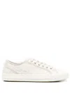 Fendi Chunky Sole Low-top Canvas Sneakers In White