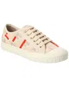 Fendi Canvas Domino Sneakers Featuring Low-top Silhouette In Brown
