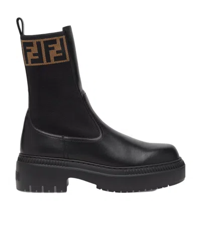 FENDI FENDI DOMINO BIKER BOOTS