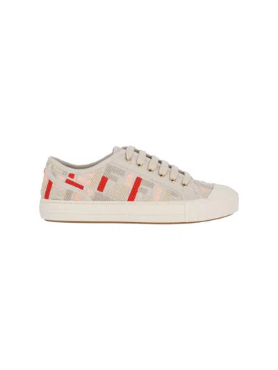 Fendi "domino" Sneakers – Beige In Neutral