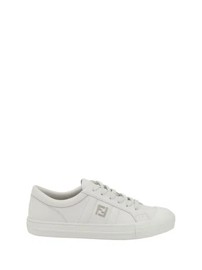 Fendi Valentino Garavani Multicolor Fabric And Mesh True Act Sneakers In White