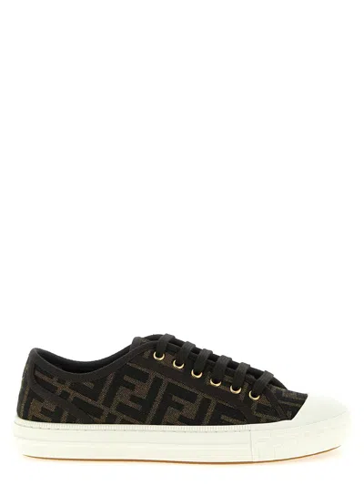 Fendi 'domino' Sneakers In Black