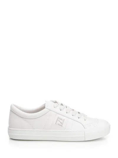 Fendi Valentino Garavani Multicolor Fabric And Mesh True Act Sneakers In White