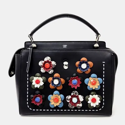 Pre-owned Fendi Dot Come Bag In Black