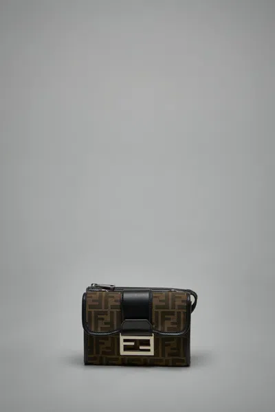 Fendi Double Baguette In Brown