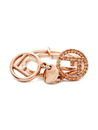 Pre-owned Fendi Double-band Ring