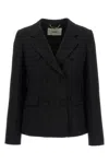Fendi Black Wool Blend Blazer