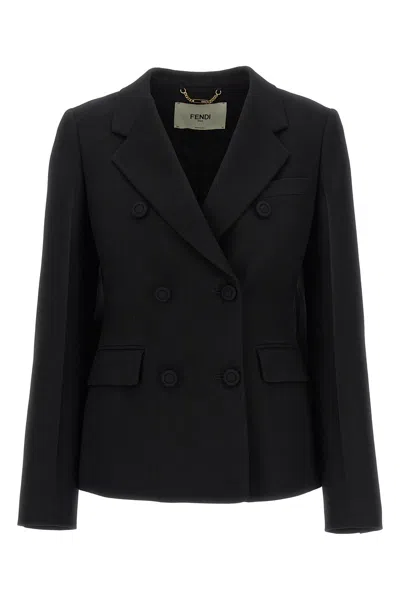 FENDI FENDI DOUBLE-BREASTED BLAZER