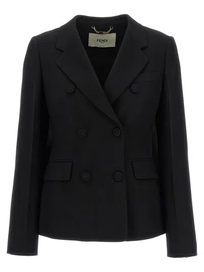 FENDI FENDI DOUBLE-BREASTED BLAZER