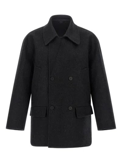 FENDI DOUBLE-BREASTED WOOL COAT
