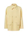 Fendi Caban Coat Coats And Trench Coats Yellow In Yellow