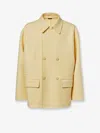 Fendi Caban Coat Coats And Trench Coats Yellow In Yellow