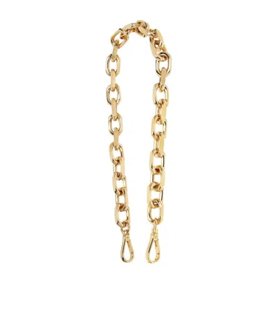 Fendi Double Clip Chain Mesh Shoulder Strap In Nude