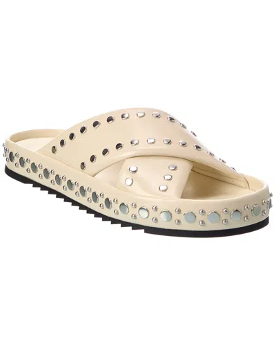 Fendi Double F Leather Slide In Multi