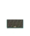 Fendi Double F Long Wallet In Black