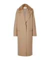 Fendi Double-faced Cashmere Coat In Brown