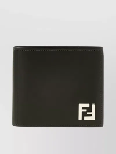 FENDI DOUBLE FOLD WALLET CONTRAST PANEL