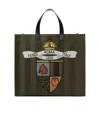 Fendi Structured Tote Bag With Detachable Strap And Top Handles In Black