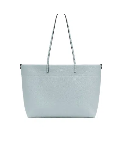 Fendi Double-handle Handbag In Gray