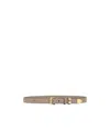 Fendi Double Ring Square Buckle Waist Belt In Nude