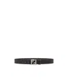 Fendi Cintura Reversibile Ff In Black