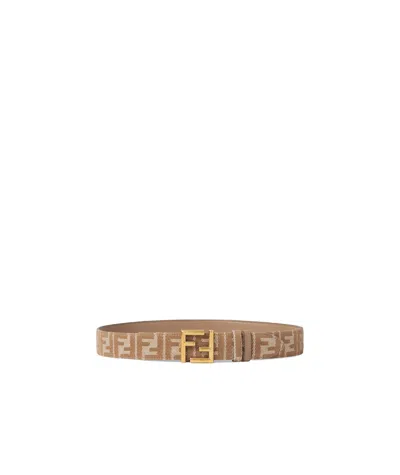 Fendi Double-sided Belt In Brown