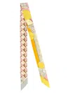 Fendi Optical-print Silk Scarf In Yellow