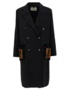 Fendi 'double Wool' Coat In Black