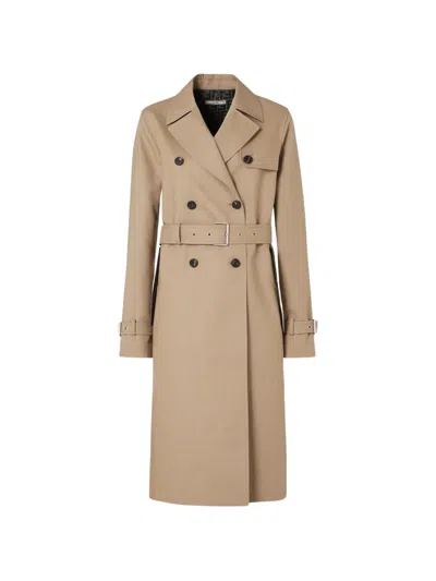 Fendi Double-breasted Belted Trench Coat In Brown
