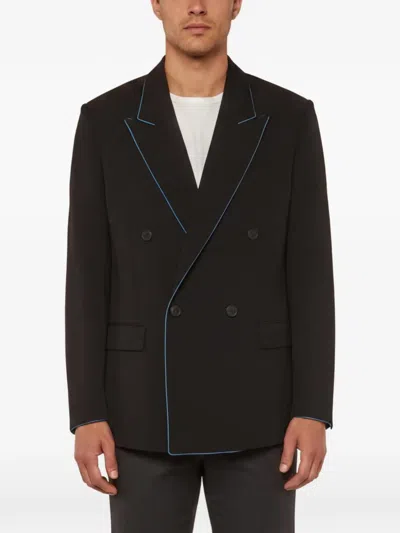 Pre-owned Fendi Double-breasted Blazer In Black