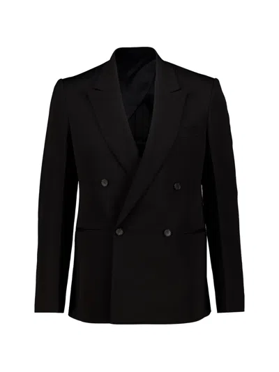 Fendi Double-breasted Blazer In Black