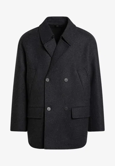FENDI DOUBLE-BREASTED WOOL BLAZER