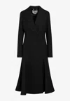 Fendi Double-breasted Wool Coat In Blue