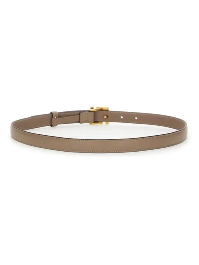 Fendi Dove Leather Belts