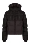 Fendi Nylon Quilted Short Parka Hood In Brown