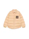 Fendi Down Jacket New Nylon In Neutral