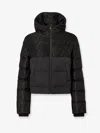 Fendi Women Padded Jacket In Ff Jacquard Technical Fabric In Black