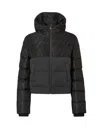 Fendi Women Padded Jacket In Ff Jacquard Technical Fabric In Black