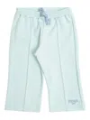 Fendi Drawstring-fastening Logo-detail Track Pants In Blue