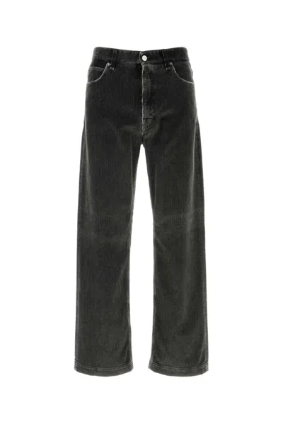 Fendi Cotton Jeans In Gray