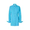 Fendi Chemisier Dress With Long Sleeves In Blue