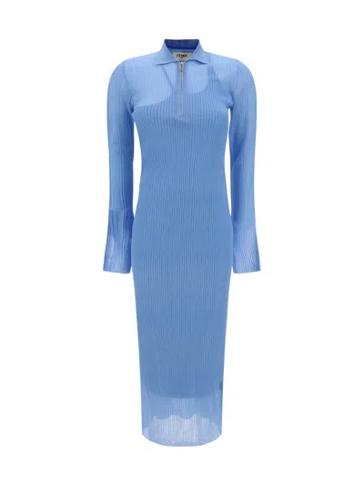 Fendi Dress In Blue