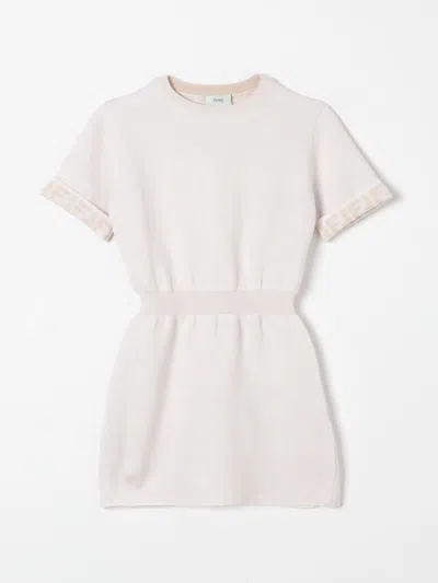 Fendi Dress  Kids Colour White In Weiss