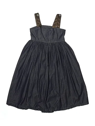 Pre-owned Fendi Kids' Dress In Gray