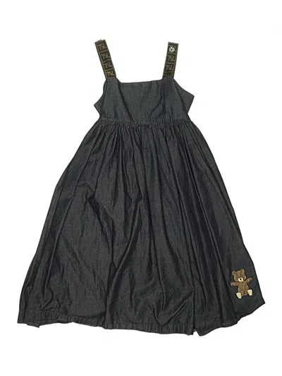 Pre-owned Fendi Kids' Dress In Gray