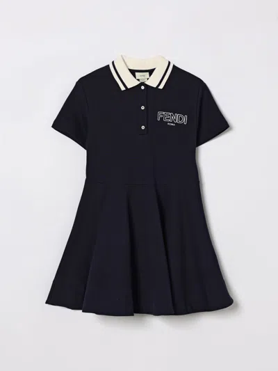 Fendi Dress Kids  In Black